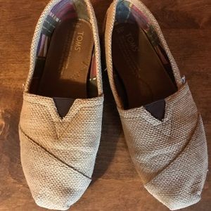 Toms Burlap flats